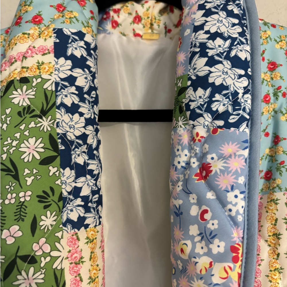 Floral printed Patchwork Jacket - Picture 4 of 6